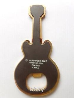 Hard Rock Cafe Dallas Sheriff Star Guitar Magnet Bouteille Opener (2e Version)