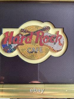 Hard Rock Cafe EN LIGNE 2002 MOSAIC Encadré JUMBO ÉNORME 6 x 3.25 ÉPINGLETTE