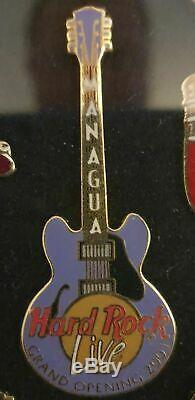 Hard Rock Cafe En Direct Managua Ouverture Officielle Pin 2001 Une Rare