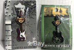 Hard Rock Cafe Guitar Pins Lot (17) Pins