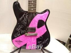 Hard Rock Cafe Guitare Epiphone 2009 Cancer Du Sein De L'édition Limitée