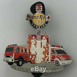 Hard Rock Cafe Hambourg 140 Ans Pompiers Pin Très Rare