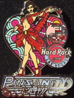 Hard Rock Café Las Vegas Strip 2017 Pinsanity # 13 Sexy Disco Filles 4 Pin Set Nouveau