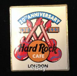 Hard Rock Cafe London 1991 Pin Du 20ème Anniversaire