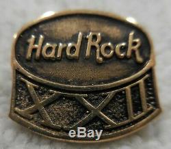Hard Rock Cafe London 22 Anniversaire Personnel Pin Brass