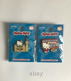Hard Rock Cafe London Hello Kitty Special Edition 2020 Collectable Pin Set Nouveau