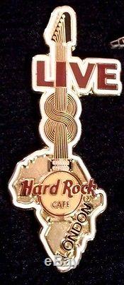 Hard Rock Cafe London Staff Gold Live 8 Afrique Outline Benefit 2005 Pin Rare