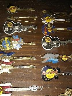 Hard Rock Cafe Lot Lot Collection De 45 Pins Du Monde Entier
