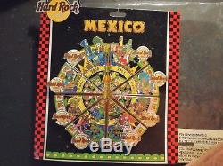 Hard Rock Cafe Mexico Tous Les 8 Cafés Aztec Mayan Puzzle 2005 8 Épingles Complete Set