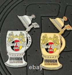 Hard Rock Cafe Munich Équipe & Grande Ouverture Paire de Badges pour Pinte de Bière 11812 11814
