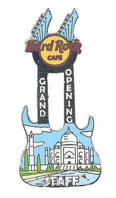 Hard Rock Cafe Nouveau Delhi Grand Opening Staff Manager Taj Mahal Guitare