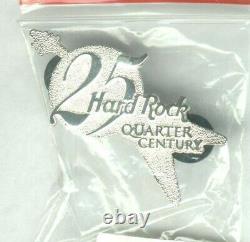 Hard Rock Cafe Personnel 25 Ans Service Sterling Silver Flying V Guitar Pin