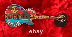 Hard Rock Cafe Pin Destin Staff Grand Ouverture Pile De Dauphin Coucher De Soleil Guitare Arc-en-ciel