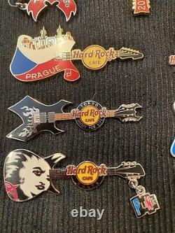 Hard Rock Cafe Pin Lot De 13 Épingles Internationales De Guitare. Dubai Malte Fukuoka