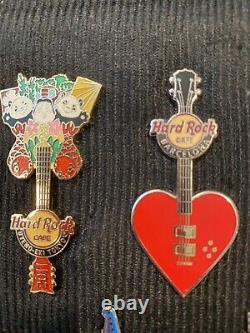 Hard Rock Cafe Pin Lot De 13 Épingles Internationales De Guitare. Dubai Malte Fukuoka