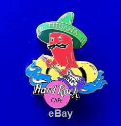 Hard Rock Cafe Pin Tijuana Au Mexique Chilli Pepper Pin Set 3 Broches Rares