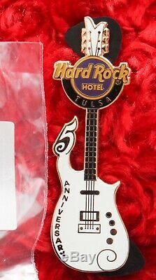 Hard Rock Cafe Pin Tulsa Prince Cloud Guitar 5e Anniversaire Logo Revers Chapeau