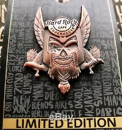 Hard Rock Cafe Pins Série De Têtes De Mort Des Dieux Nordiques De Copenhague 3d Thor Odin Loki 2018