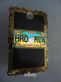 Hard Rock Cafe Plaque D'immatriculation Aruba, Série Happy Island Hrc, Broche Sur Carte