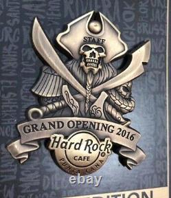 Hard Rock Cafe Punta Cana Airport Rockshop Grand Opening Staff Pin Le100 Pirate