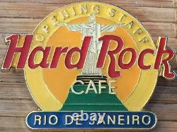 Hard Rock Cafe Rio De Janeiro 2000 Ouverture Staff Os Pin Christ Statue Hrc #7921