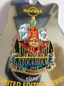 Hard Rock Cafe Stockholm 2015 City Icon Original V15 Version Série Épingle Sur Carte