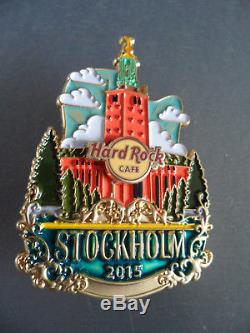 Hard Rock Cafe Stockholm 2015 Icône De La Ville Original V15 Série Vesion Pin & Carte