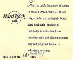 Hard Rock Cafe Stockholm - Jeu De Goupilles Pour Le Jour D’ouverture, 1997, Édition Limitée À 300 Exemplaires