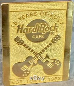 Hard Rock Cafe Tokyo 1998 15ème Anniversaire Du Personnel Pin Personnel Rare Le 100 Hrc # 10181