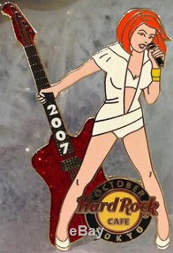 Hard Rock Cafe Tokyo 2007 Série Rock Girl Sexy Babes Avec Guitars 6 Pin Set