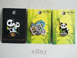 Hard Rock Cafe Uyeno-eki 2019 Panda Pin-jun & Baby Panda Pin-1,2 (limitée À 300ea)
