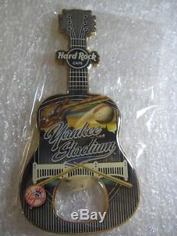 Hard Rock Cafe Yankee Stadium Ouvre-bouteille À Guitare Magnet Rare Vhtf