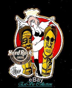 Hard Rock Park Framed Art & Pin Rocksie Paradise Rare