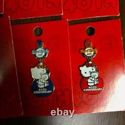Hello Kitty Hard Rock Collaboration Cafe Band Pin Pin Badge Set De 9