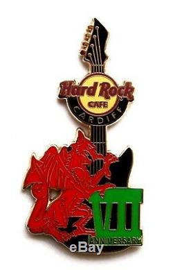 Hrc Hard Rock Café Cardiff E Anniversaire Pin Du Dragon Guitar Jamais Sortie