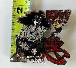Kiss Band Hard Rock Café Pin Badge 4pc Set Rock And Roll Over Tokyo Japon Le 750