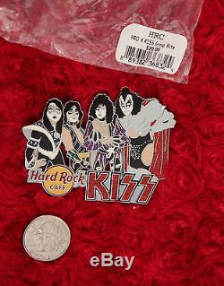 Kiss Hard Rock Cafe Pin Band Groupe Blitz Le100 Costume De Chapeau De Revers Gene Simmons XL