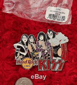 Kiss Hard Rock Cafe Pin Band Groupe Blitz Le100 Costume De Chapeau De Revers Gene Simmons XL