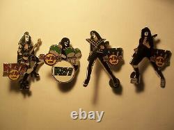 Kiss The Ruse Series 2006 Hard Rock Cafe Pin Set Of 4 Pins Limited Edition 100