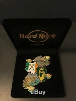 Le 300 2018 Carte D'irlande Ensemble De 4 Hard Rock Cafe Pin Dublin Exclusive Rare
