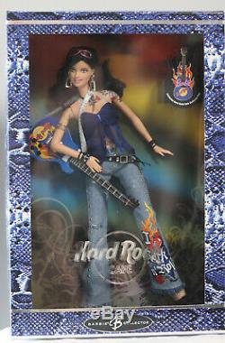 Mattel 2005 Hard Rock Cafe Barbie Avec Guitare Et Pin Nib