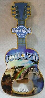 NOUVELLE Hard Rock Cafe Iguazu Aimant de guitare ouvre-bouteille
