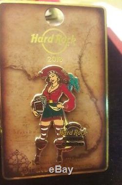 Nic Lot De 7 Broches Hard Rock Cafe 2016 Sexy Série Pirate Girl. Tous Différents Vhtf