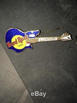Rare Édition Limitée Beatles Hard Rock Cafe Pin Set. Cadeau De John Paul George Ringo