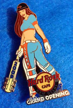 Rare New Delhi Personnel D'ouverture Cricket Indien Batsman Girl Hard Rock Cafe Pin Le30