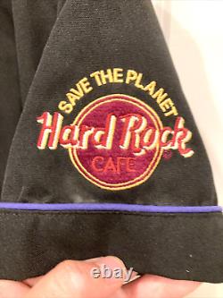 Robe uniforme de serveuse Hard Rock Cafe Vintage des années 90 taille 6 Sauvez la planète
