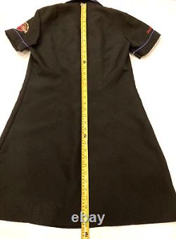 Robe uniforme de serveuse Hard Rock Cafe Vintage des années 90 taille 6 Sauvez la planète