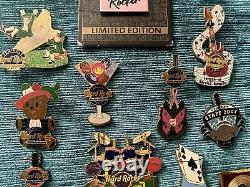 Seminole Hard Rock Tampa Cafe Pins Lot De 15 Rare Personnel Birthday Cancer Du Sein
