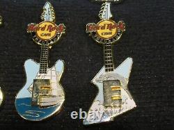 Set Complet Hard Rock Cafe Japon Japan Guitar Series 12 Broches (limité 200 Chacune)