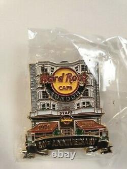 Staff Hard Rock Cafe 50e Anniversaire London Facade Original Park Lane Pin